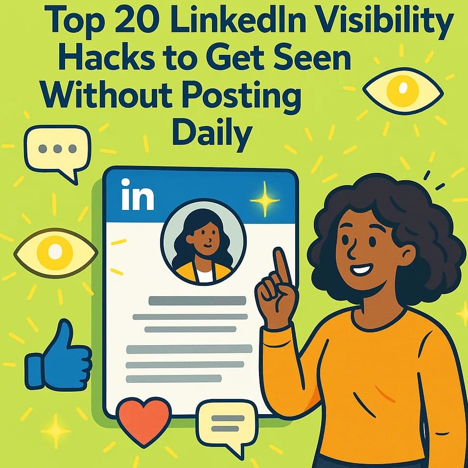 Top 20 LinkedIn Visibility Hacks: Get Seen More Without Posting Daily